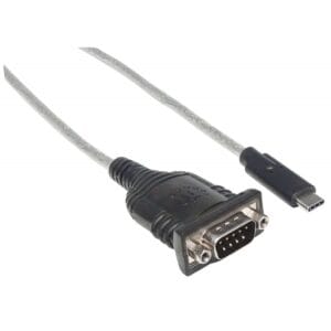 ADAPT USB-C  2.0 (M) PARA SERIE DB9/FTDI FT232RL (M) MANHATTAN