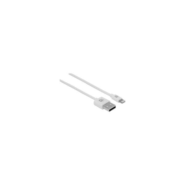 CABO ILYNK USB-A 1MT (M) PARA LIGHTNING (M) BRANCO MANHATTAN