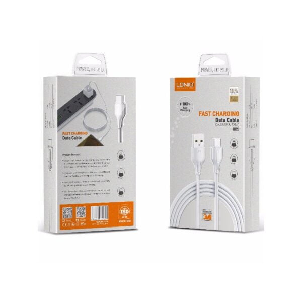 CABO LDNIO USB PARA MICRO-USB 1M BRANCO