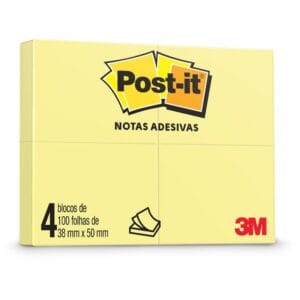 .ME POST IT 50X40 MAB 100 FLS AMARELO PK/3 (1/12)