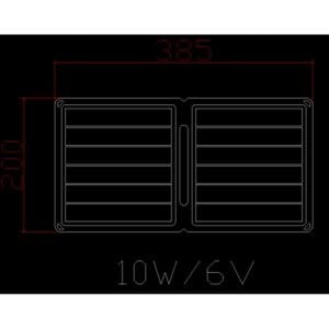 PAINEL SOLAR 10W 2XUSB 5V/2A DOBRÁVEL