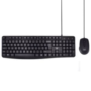 TECLADO+MOUSE EWENT SILENT C/FIO