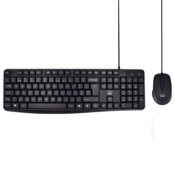 TECLADO+MOUSE EWENT SILENT C/FIO