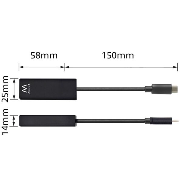 ADAPT EWENT USB-C PARA RJ45 GIGABIT PRETO - Image 2