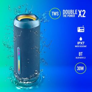 COLUNA NGS PORTÁTIL ROLLERFURIA2 30W AZUL