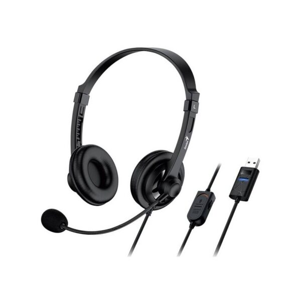 HS GENIUS HS-230U C/ MIC P/PC USB PRETO