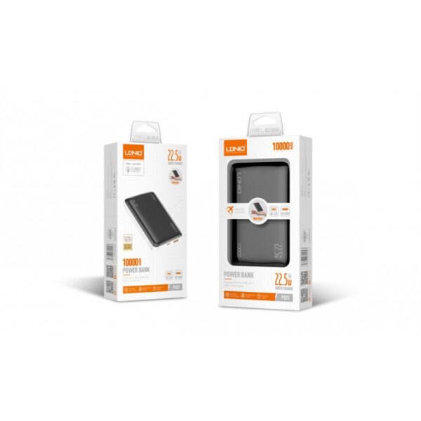 POWERBANK LDNIO 10000MAH FAST CHARGE USB-C PRETO