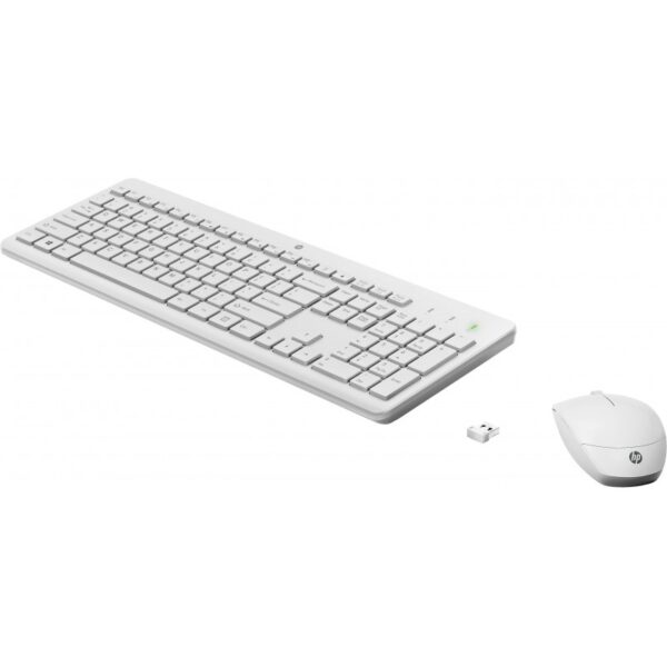TECLADO+MOUSE HP WIFI 230 BRANCO