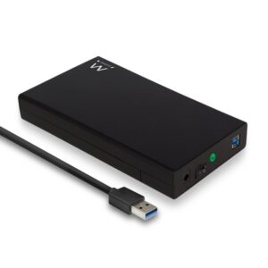 CAIXA EXTE. EWENT HDD 3.5' SATA SSD 3.2 PRETA