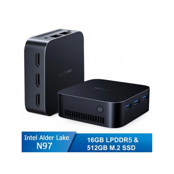 MINI PC BLACKVIEW MP80 N97 W11 PRO 16GB+512GB AZUL
