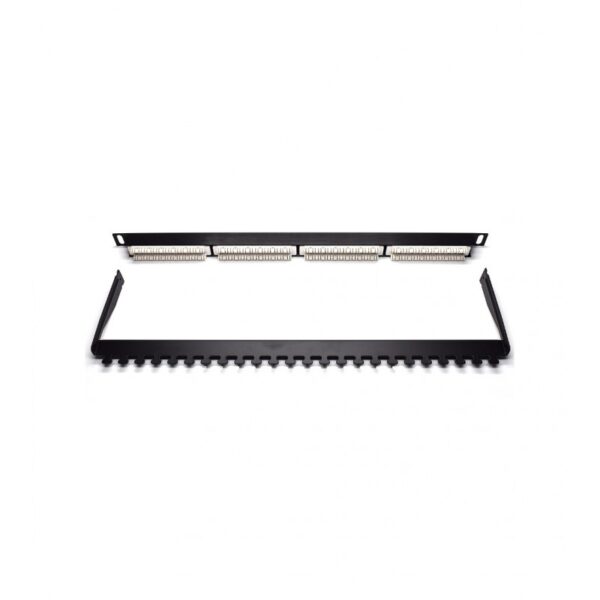 PATCH PANNEL-24 PT WP RACK 0,5U PRETO