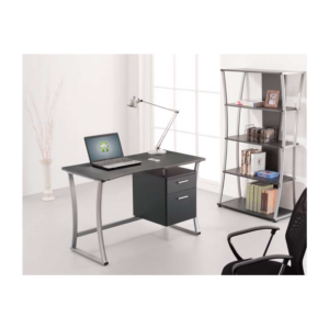 SECRETARIA PC METAL CINZENTO 117X57X76