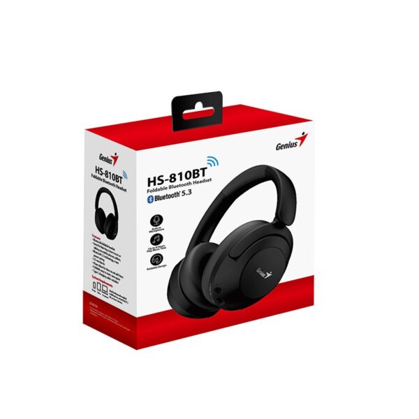 HS GENIUS HS-810BT BT 5.3 C/MIC TYPE-C PRETO
