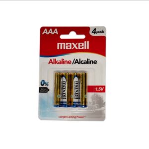 PILHA AAA LR03 PK/4  MAXELL ALKALINE