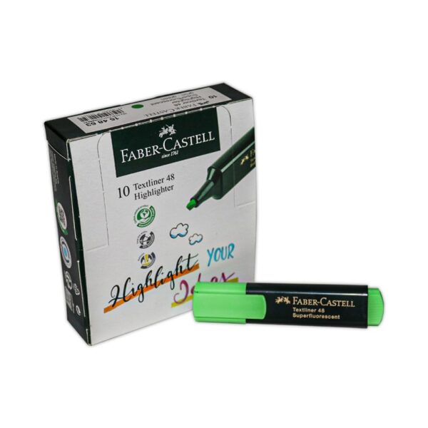 .ME MARC. FLUORES. FABER TEXTLINER 48 VERDE (1/10)