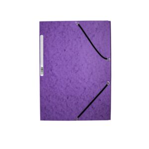 .ME PASTA DE ELASTICOS Q-CONNECT DIN A4 COM ABAS VIOLETA