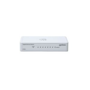 SWITCH 8 MANHATTAN 10/100/1000 GIGABIT PLASTICO BRANCO