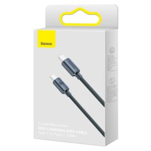 CABO USB-C (M) P/ USB-C (M) 1.2M 100W BASEUS PRETO