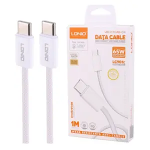 LDNIO LC901C 65W Tipo-c para Tipo-c para Iphone 15series Cabo de carregamento rápido