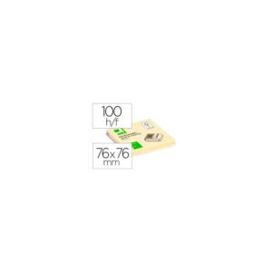 .ME POST-IT 76X76 Q-CONNECT 100FLS AMARELO (1/12)
