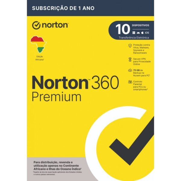 NORTON 360 PREMIUM 75GB AF 1 USER 10 DEVICE 4+1 OFERTA