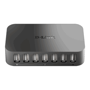 7-PORT USB 2.0 HUB D-LINK 1 BC 1.2 FAST CHARGING PORT - EU POWER ADAPTER