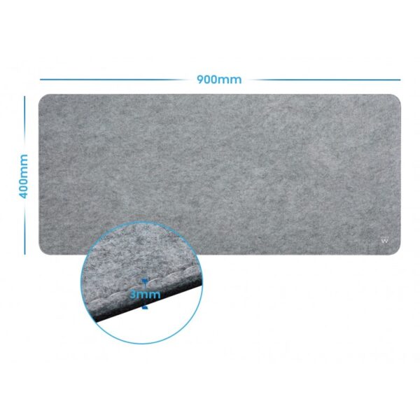 TAPETE P/ MOUSE EWENT 900X400X3MM CINZENTO - Image 2